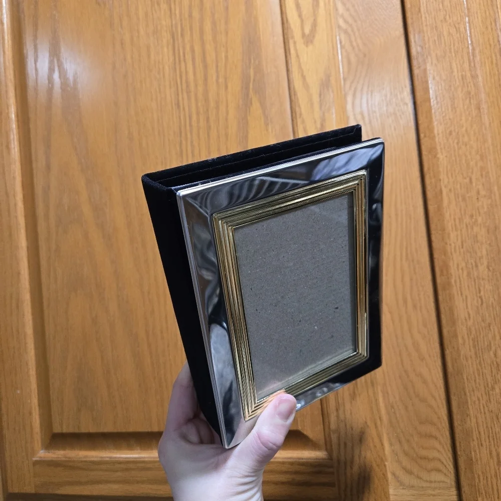 Silver Gold Frame 4x6 Vintage Photo Album